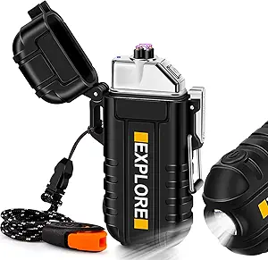 LcFun Waterproof Electric Dual Arc Lighter