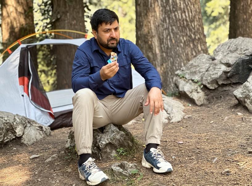 Camping snack (store bought energy bar)
