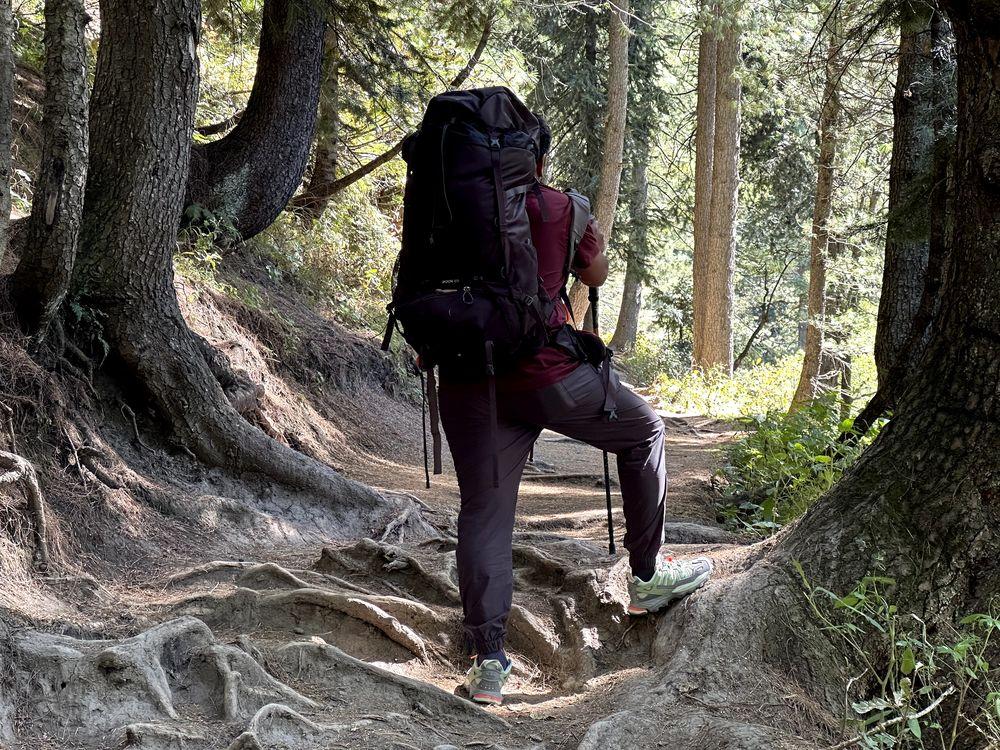 Osprey Rook 65 Backpacking Pack (During backpacking trip on trail)