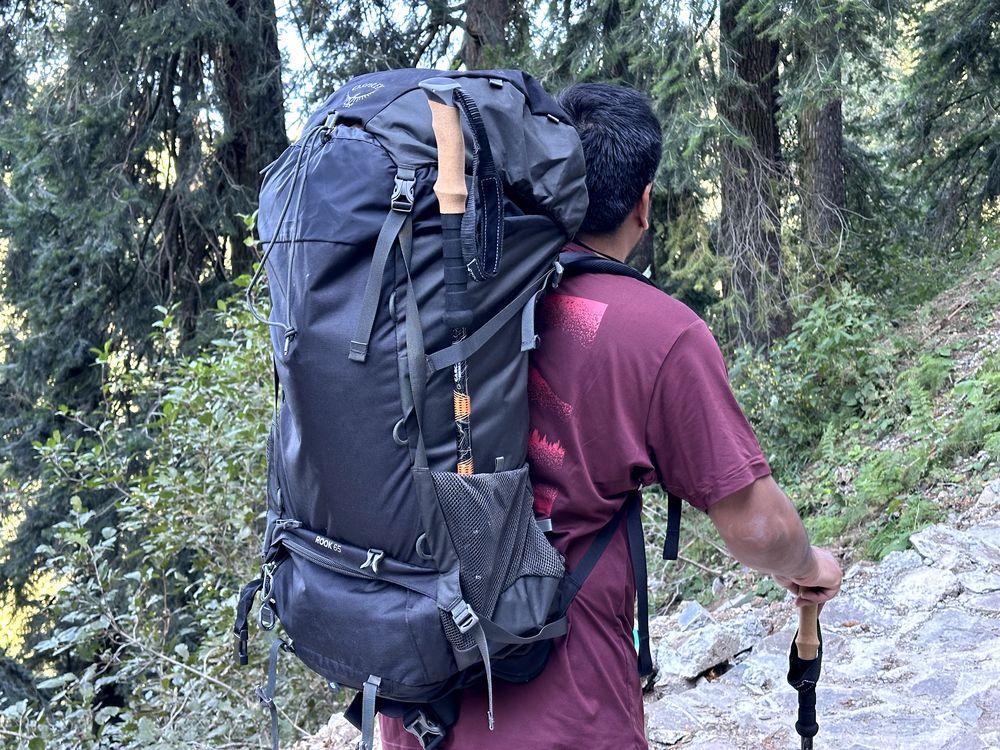 Osprey Rook 65 Backpacking Pack (Carrying on trail)