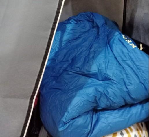 Kelty Cosmic Down 20 Sleeping Bag (stored in the shelf)